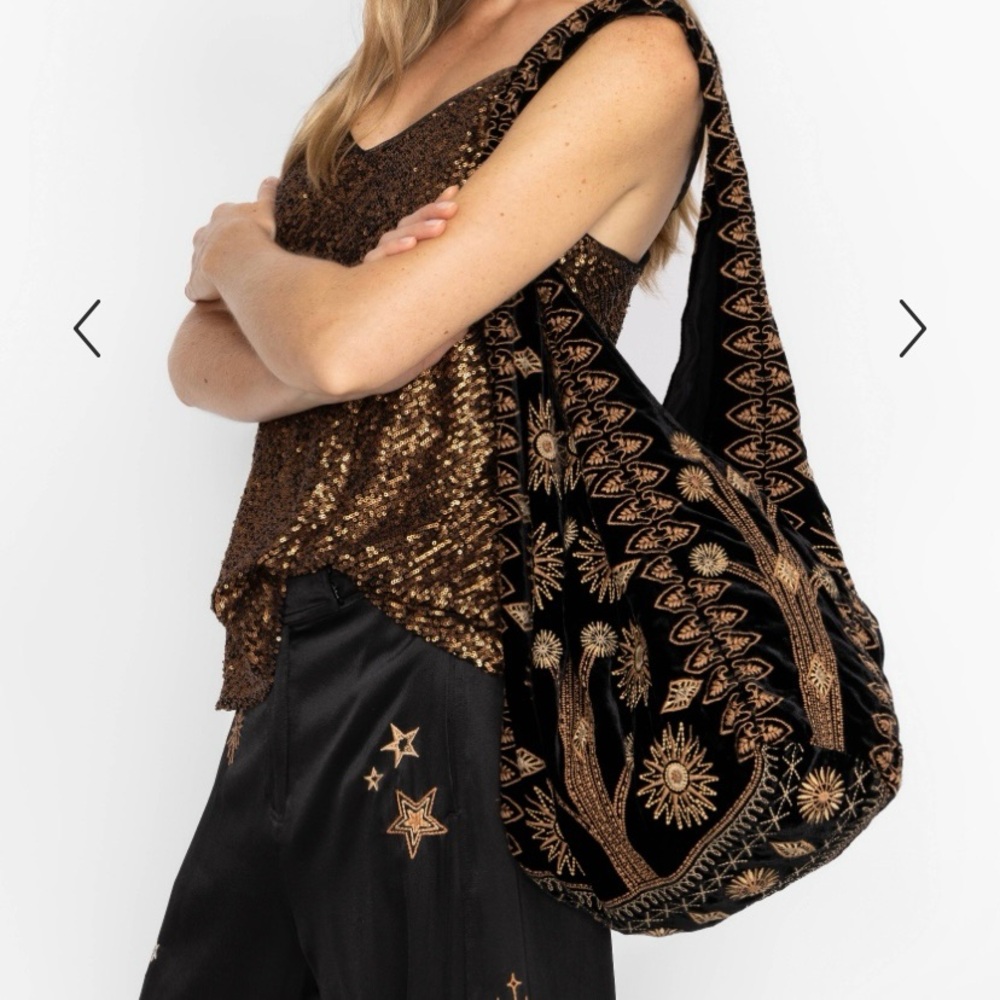 Heidi Velvet Slouchy Tote - Picture 5 of 11